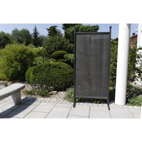 ANGERER FREIZEITMÖBEL Sichtschutz Paravent aus Stahl und PVC in Grau, H: 178 cm, B: 82 cm - Bild 2