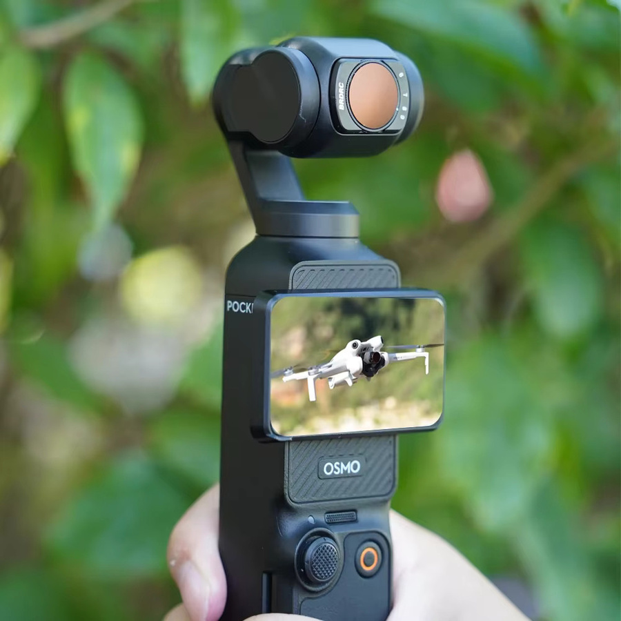 BRDRC Pocket 4 VND Filter-Set für DJI Osmo Pocket 4 und DJI Osmo Pocket 3, Magnetische Objektivfilter, Schwarz, Einstellbar VND2-32 und VND64-512 - Bild 1