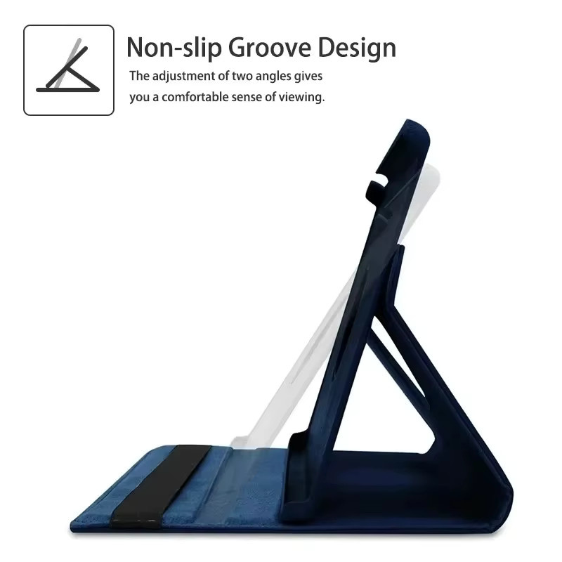 360 Grad drehbare Leder-Schutzhülle für Lenovo Xiaoxin Pad Pro 12,7 Zoll 2025 (TB373FU/TB375FC) mit Wake-up/Sleep-Funktion in Lila - Bild 5