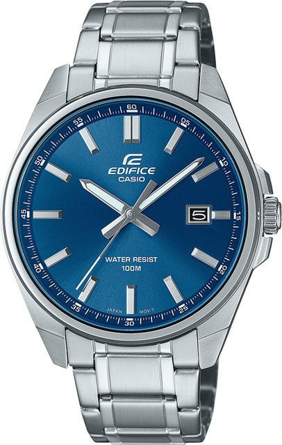 Casio Edifice Armbanduhr, Quarz, Edelstahl, Blau, 43 mm, Damen - Bild 1