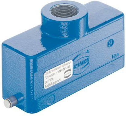 HARTING Tüllengehäuse 19 36 024 1441 19360241441 in Blau aus Zinkdruckguss - Bild 1