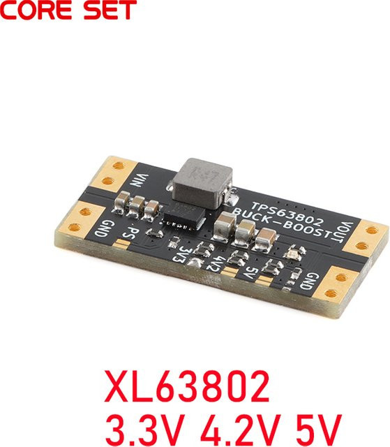 TPS63802 Step-Up/Down Power Modul USB-C Automatischer Spannungsregler für Lithium-Batterien 3.3V 4.2V 5V in Schwarz - Bild 1