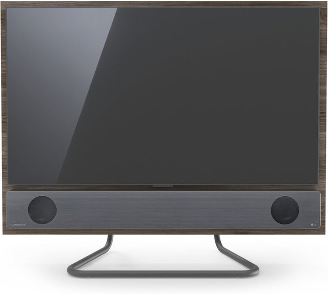 Spectral Tube GX21SP-55-BG-DP TV-Standfuß in Black und Deep Oak - Bild 1