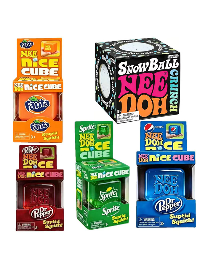 Needoh Weiches Squishy Spielzeug, Würfel, multicolour - Bild 5