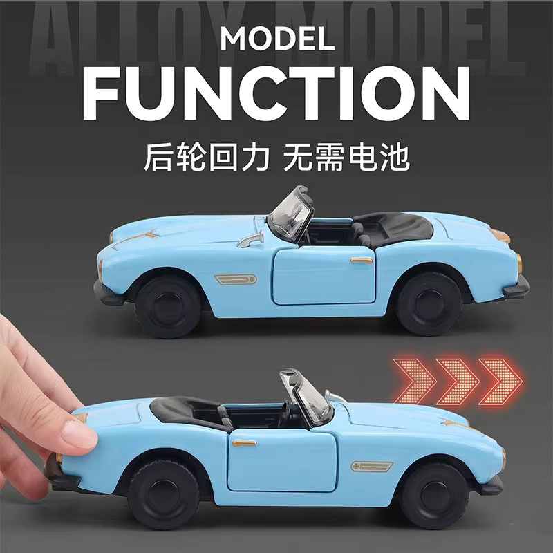 WELLY Vintage-Auto, Modellauto aus Legierung, 1:43, mit Rückziehfunktion - Bild 5