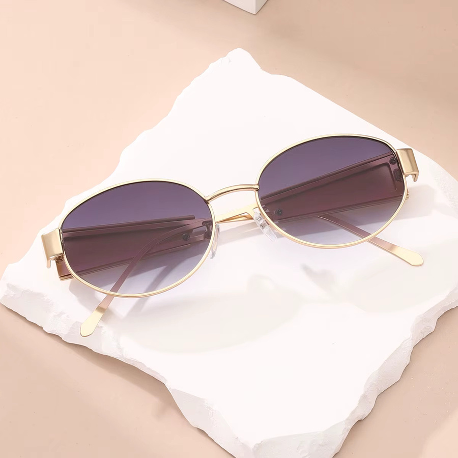 AINII Sonnenbrille, Unisex, Vollrand, Metall, Retro-Stil - Bild 2