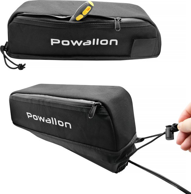 Powallon Wasserdichte Tasche für externe Akkupacks in Schwarz, geeignet für HAILONG und PARROT mit praktischen Ladeanschlüssen - Bild 1