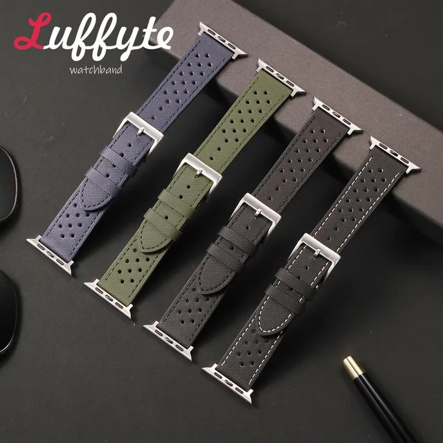 luffyte Uhrenarmband Silikon, Schwarz, Unisex - Bild 1