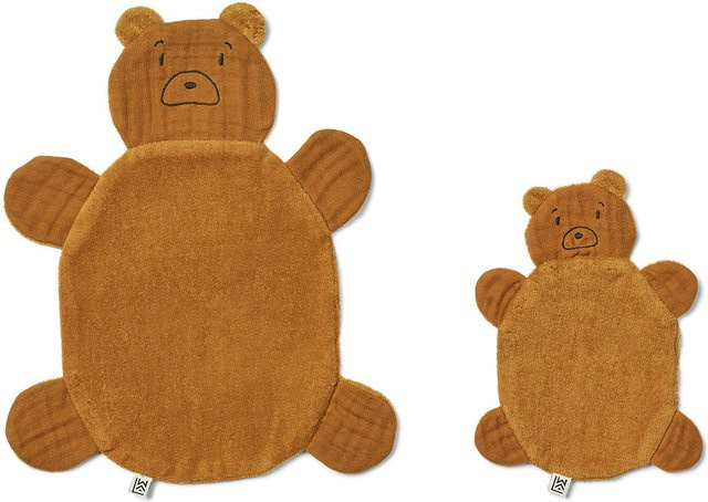Liewood Kuscheltuch Janai mr bear golden caramel Stoff - Bild 1