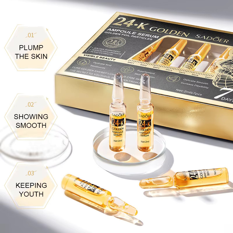SADOER 24K Gold Serum, Gesichtsessenz, Unisex - Bild 2