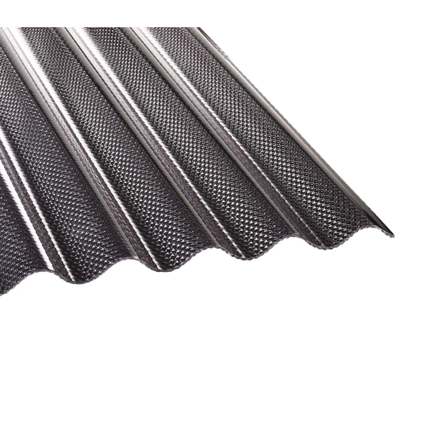Tejemacro PC-Lichtwellplatte S76/18 aus Polycarbonat in Lichtgrau, B/H/D: 104,5 x 700,0 x 0,28 cm - Bild 2