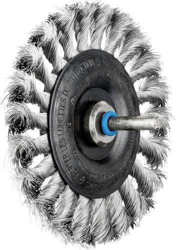PFERD TOOLS Rundbürste RBG gezopft aus Edelstahl, Durchmesser: 100 mm, Schaft-Ø: 6 mm, Draht-Ø: 0,35 mm, 10 Stück - Bild 1