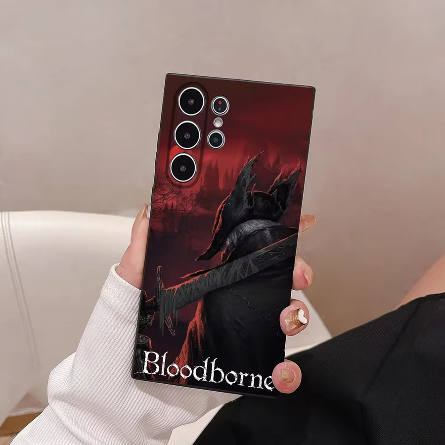 MINISO Anime Handyhülle Bloodborne Design für Samsung Galaxy S21 S22 S23 S24 S25 Serie FE Plus Ultra in Multicolour aus weichem TPU - Bild 3