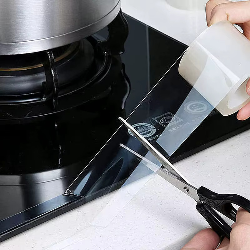 3M Nano-Klebeband einseitig selbstklebend, transparent, wasserdicht und schmutzabweisend als Dichtungsstreifen für Küche und Badezimmer - Bild 3