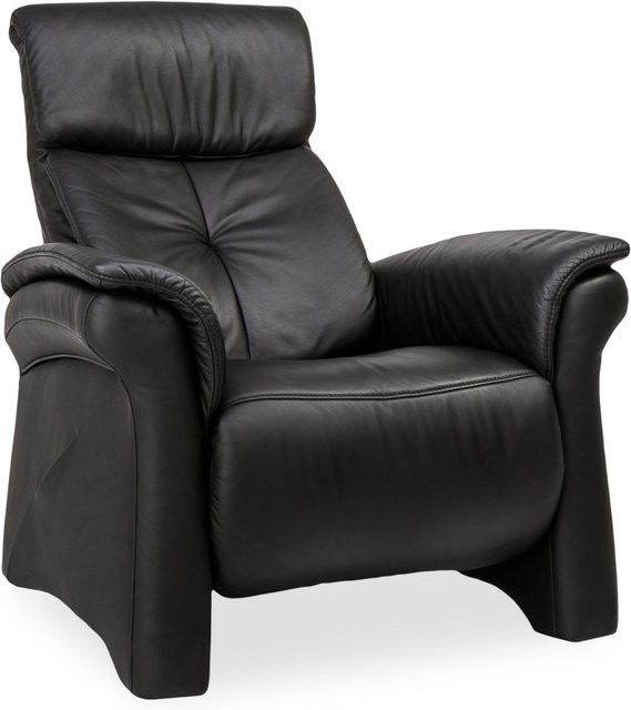 Relaxsessel Mondo Varia in Schwarz mit Lederbezug und Armlehnen - Bild 1