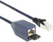 ACT Blue CAT6A MPTL Ethernet LAN Verlängerungskabel LSZH SFTP Snagless mit RJ45 Steckern, Länge: 7 m - Bild 1
