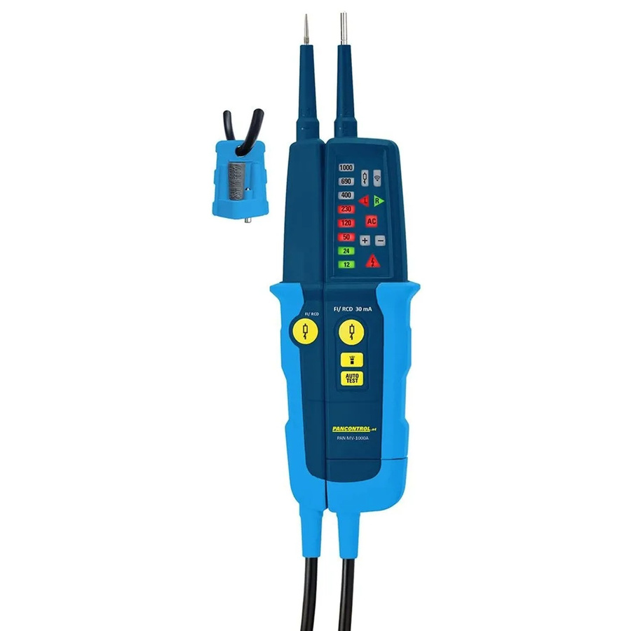 Pancontrol PAN MV-1000A Analoger Spannungsprüfer und Durchgangsprüfer 12-1000 V in Blau - Bild 2
