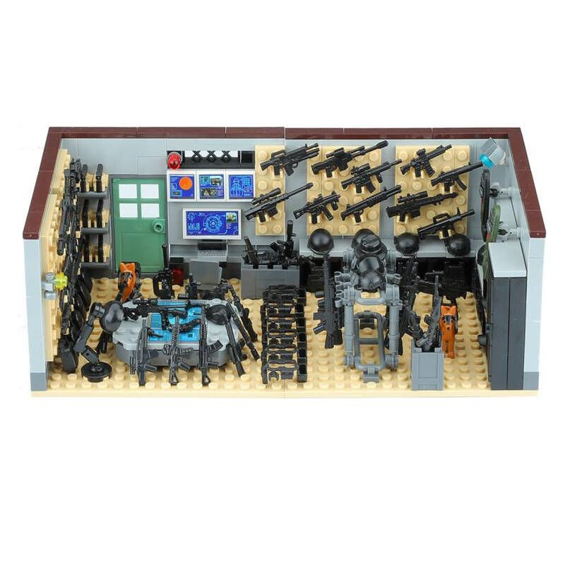 Yiran toy MOC Militärwaffen Waffenkammer Bausteine SWAT ab 14 Jahren - Bild 3