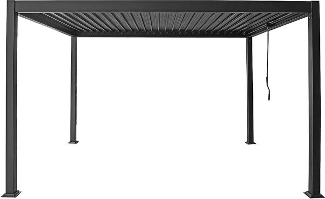 Selbsttragende Pergola Amalfi von Vente-unique in Anthrazitgrau, Breite: 400 cm - Bild 1