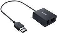 Yealink EHS40 Kabelloser Headset-Adapter für VoIP-Telefone und Skype for Business in Schwarz - Bild 2