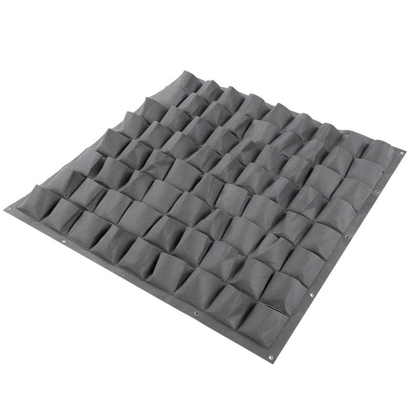TOMTOP JMS Vertikale Wand-Pflanzanlage mit 72 Taschen aus Filz für Indoor und Outdoor, Grau - Bild 2