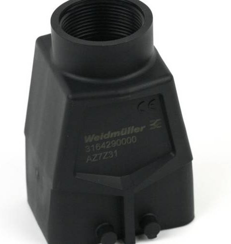 Weidmüller Steckergehäuse HDC 16D TOBU 1M32 BP in Schwarz - Bild 1
