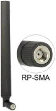 Delock WLAN Stab-Antenne Dual-Band 2,4 GHz und 5 GHz in Schwarz (88913) - Bild 1