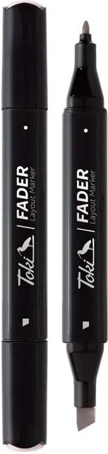 Toki Marker Fader Permanentmarker mit Keilspitze in 66 Farben, Warm Grey WG3 - Bild 1