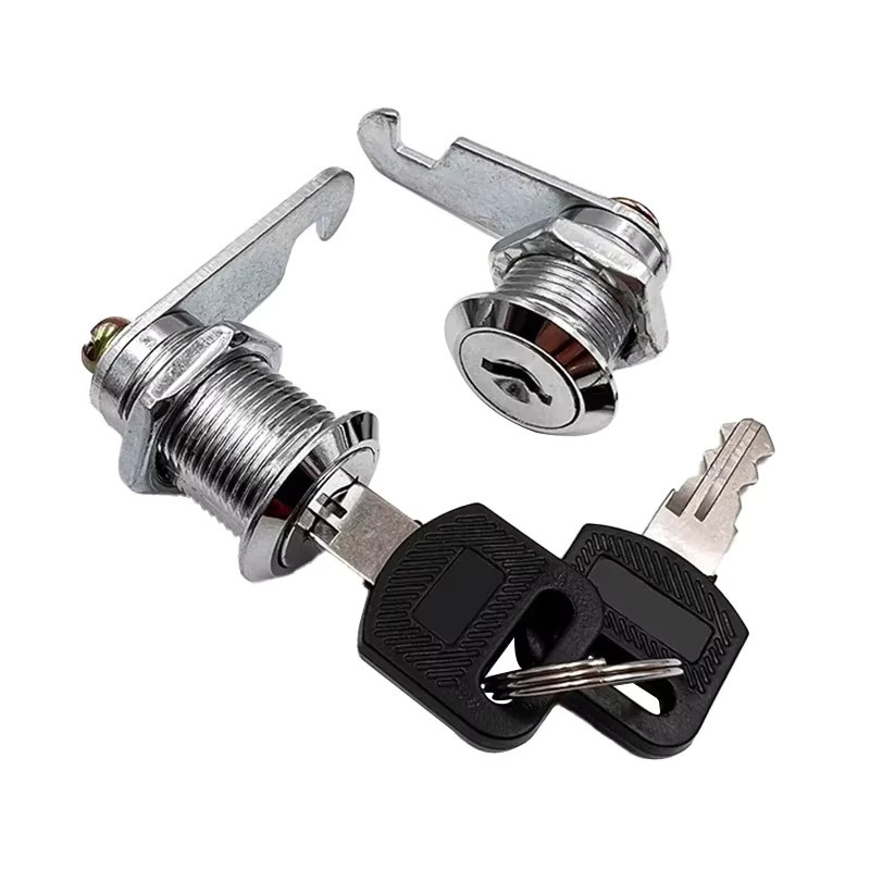 Sicherheitsschloss Set aus Metall in Silber für Schrank, Spind, Briefkasten oder Schublade mit Schlüssel, erhältlich in den Größen 16mm, 20mm, 25mm und 30mm - Bild 3