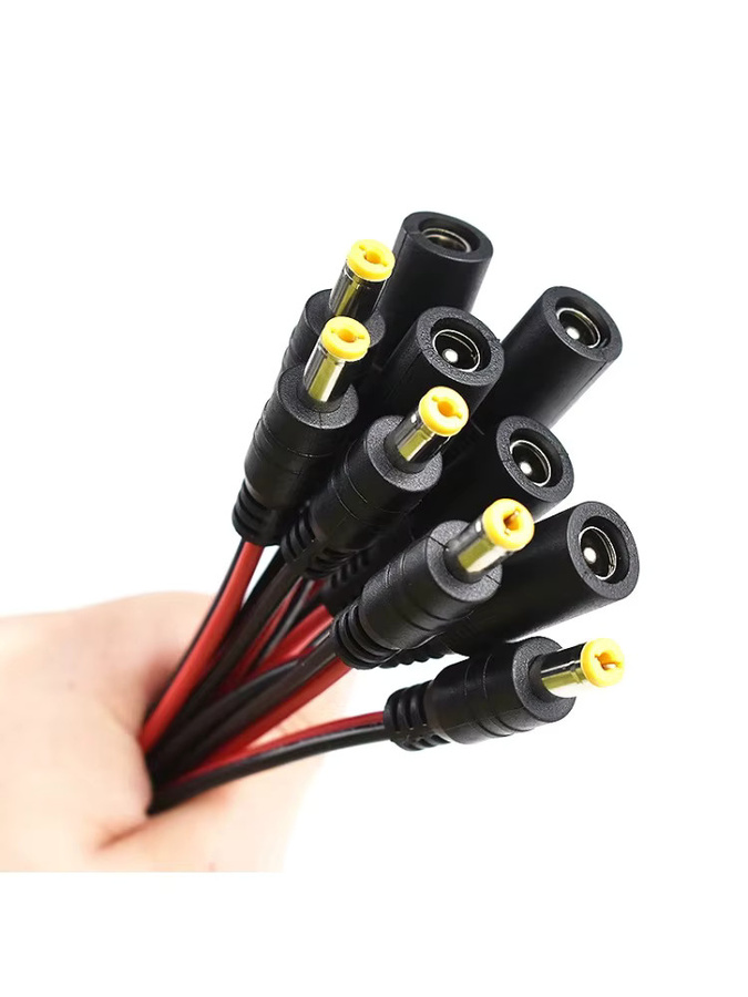 DC Stromkabel mit 2pin Stecker 5,5x2,1mm 18 AWG 5A Männlich Weiblich Schwarz Länge: 30 cm - Bild 5