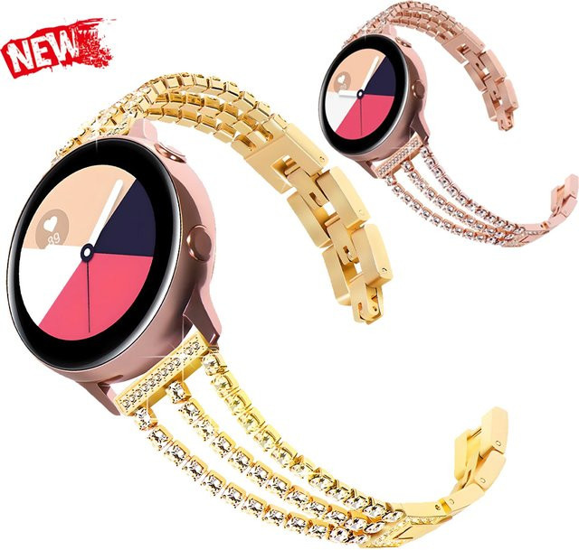 OAKCHARM Uhrenarmband Edelstahl, Diamant, Zirkonia, Unisex - Bild 1