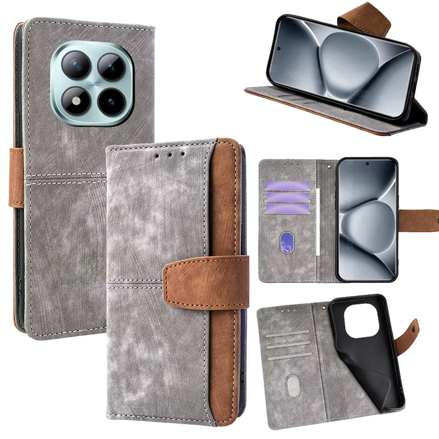 Xiaomi Business Metall-Schnallen Handyhülle Flip Cover für Redmi Note 15 Pro Plus Note 14S 13 Pro Plus Turbo 5 Max 14C in Blau - Bild 7