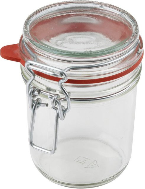Dr. Oetker Einmachglas mit Bügelverschluss Liebevoll hausgemacht, transparent, 370 ml - Bild 1