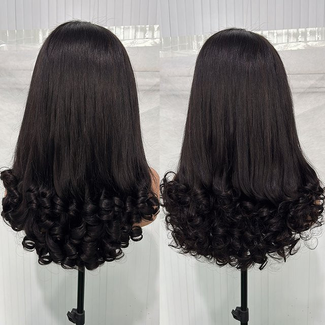 Dream Diana Funmi Curly Lace Frontal Perücke, 5x5 HD Lace, Human Hair - Bild 1
