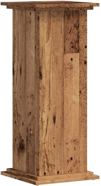 vidaXL Pflanzenständer in Altholz-Optik aus Holzwerkstoff, Farbe: Braun, B/T/H: 33 x 33 x 80 cm - Bild 1