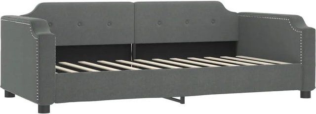 vidaXL Tagesbett Dunkelgrau B/T/H: 90 x 200 x 66,5 cm - Bild 1