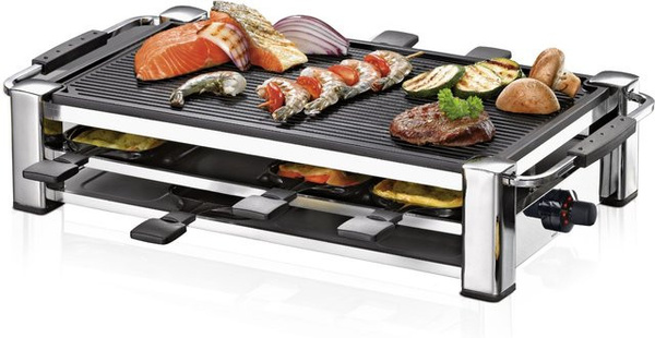 Rommelsbacher Raclette Grill RCC 1500 Fashion in Chrom/Silber