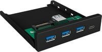 ICY BOX IB-HUB1418-i3 USB 3.2 Gen 1 Hub mit 4 Ports (3 x USB-A und 1 x USB-C) Schwarz - Bild 1