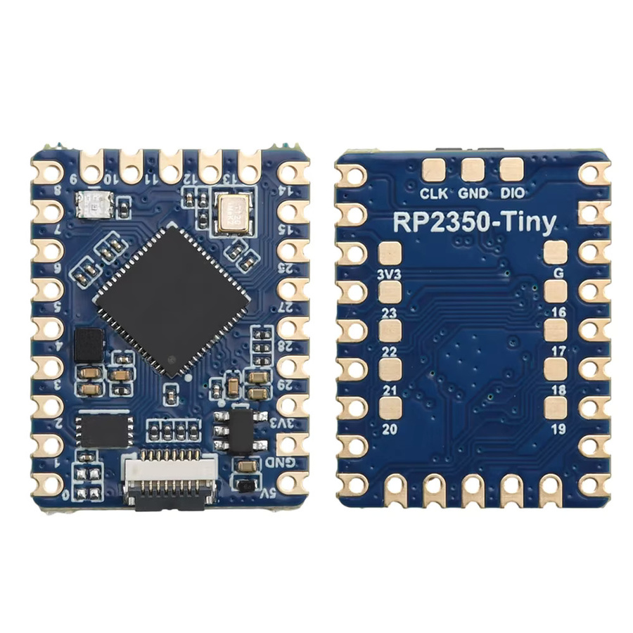 Raspberry Pi RP2350 Tiny Microcontroller-Entwicklungsboard mit RP2350A Dual Core Dual Architecture Prozessor und USB-C in Blau - Bild 2
