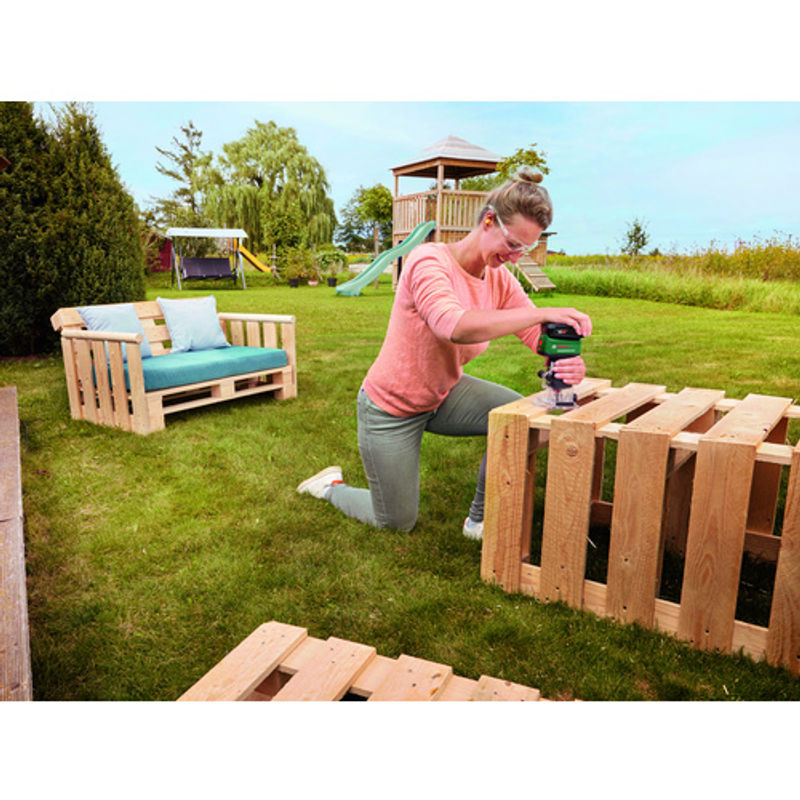 Bosch Home and Garden Akku-Oberfräse AdvancedTrimRouter 18V-8 bürstenlos mit 8 mm Klemmbuchse in Grün/Schwarz - Bild 5