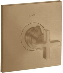 Hansgrohe Axor Citterio HF UP-THM Fertigset mit Thermostat, Kreuzgriff und Safety Stop in Brushed Bronze - Bild 1