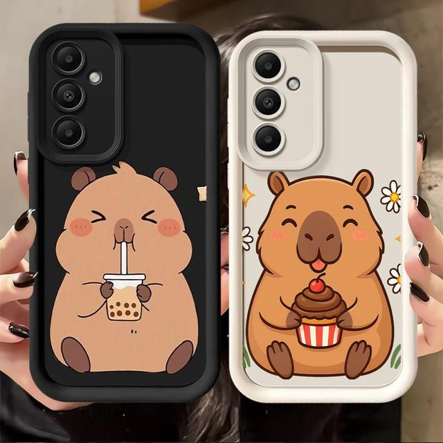 Capybara Handyhülle aus weichem TPU für Samsung Galaxy A-Serie in Multicolour - Bild 1