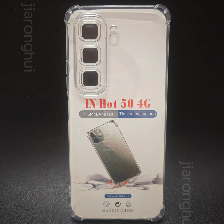 Transparente TPU-Silikonhülle für Infinix Hot 50 4G (Modelle X6882, X6882B) - Bild 2