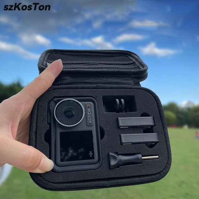 DJI Mini-Handtasche für Osmo Action 5 Pro, Action 6, 4 und 3 als Schutzbox und Aufbewahrungstasche in Schwarz - Bild 1