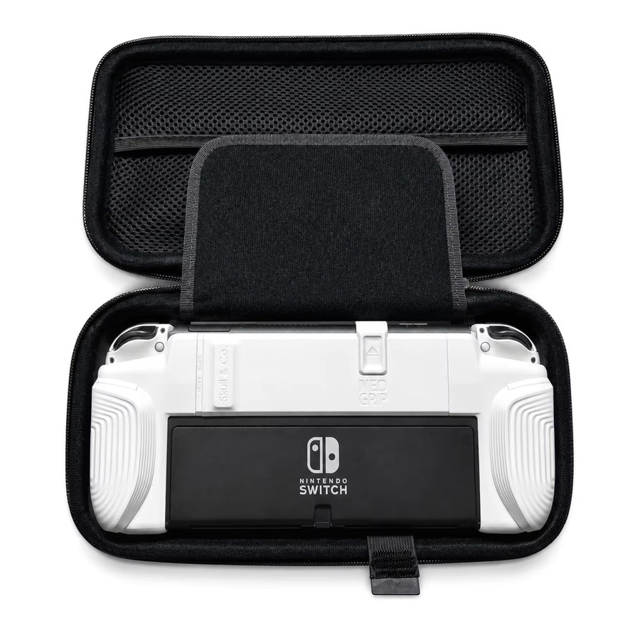 Skull & Co. MaxCarry Case Hartschalen-Aufbewahrungstasche für Nintendo Switch, Nintendo Switch OLED und Ayn Odin 2 Portal in Schwarz - Bild 4