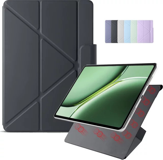 OnePlus Pad 2 Hülle Ultra Slim Magnetische Abnehmbare Coque in Grau für 12,1 Zoll Tablet - Bild 1