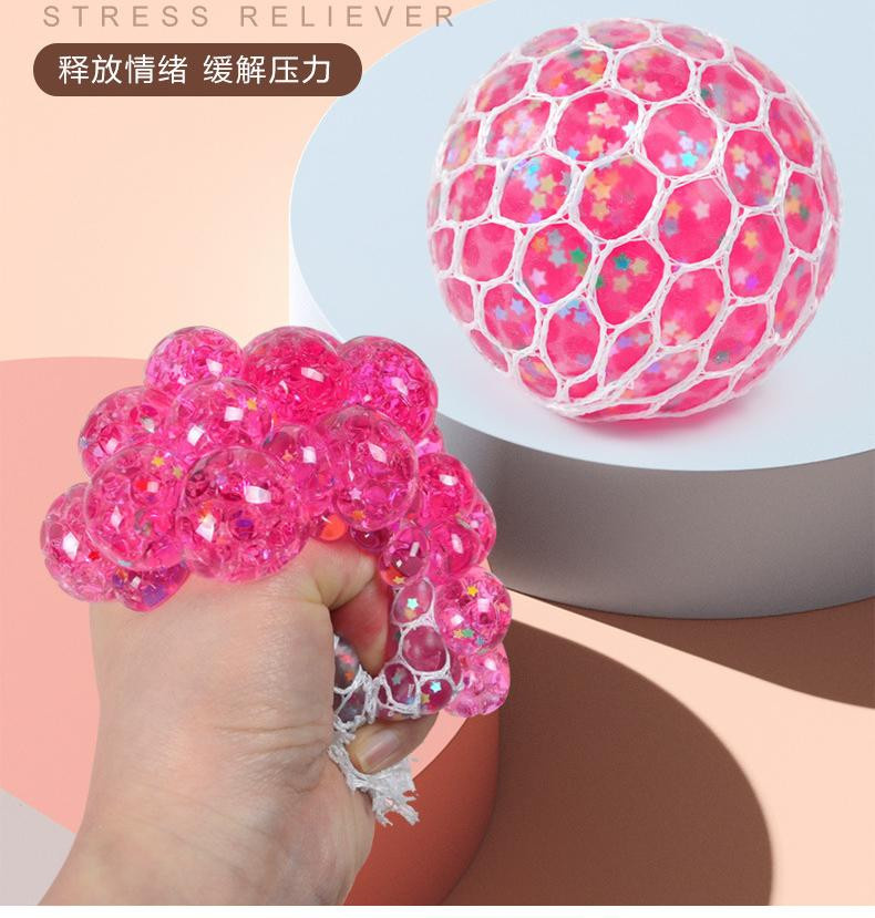 Linyi toy Squishy Ball 3D Bunt Stern - Bild 3