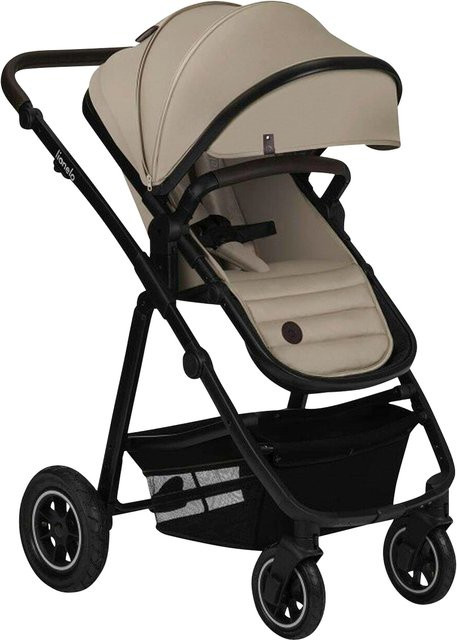 Lionelo Kombikinderwagen AMBER 3in1 beige mit Babywanne, Sportsitz und Babyschale - Bild 1