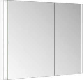 Keuco Spiegelschrank Somaris 2-türig in Weiß mit LED-Beleuchtung und Sensor-Schalter, B/H/T: 100 x 71 x 11,5 cm - Bild 1