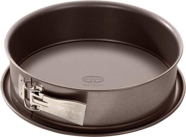 Dr. Oetker Springform Back-Edition mit Emaille-Servierboden, Durchmesser: 26 cm, Braun, Antihaftbeschichtet - Bild 1
